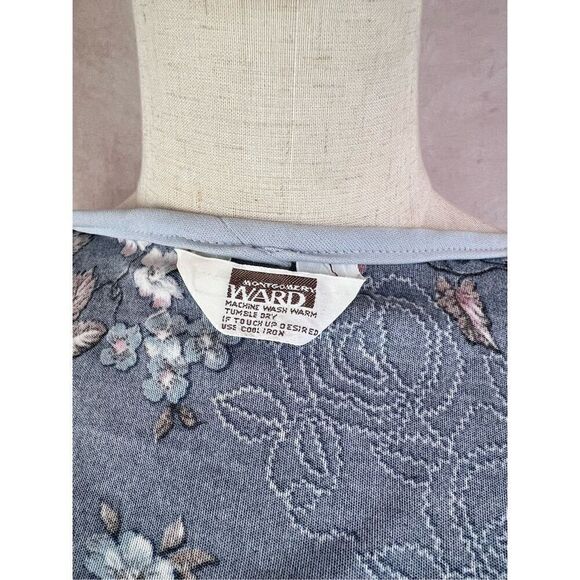 Vintage Montgomery Ward Vest Rose Floral Print - Picture 6 of 6